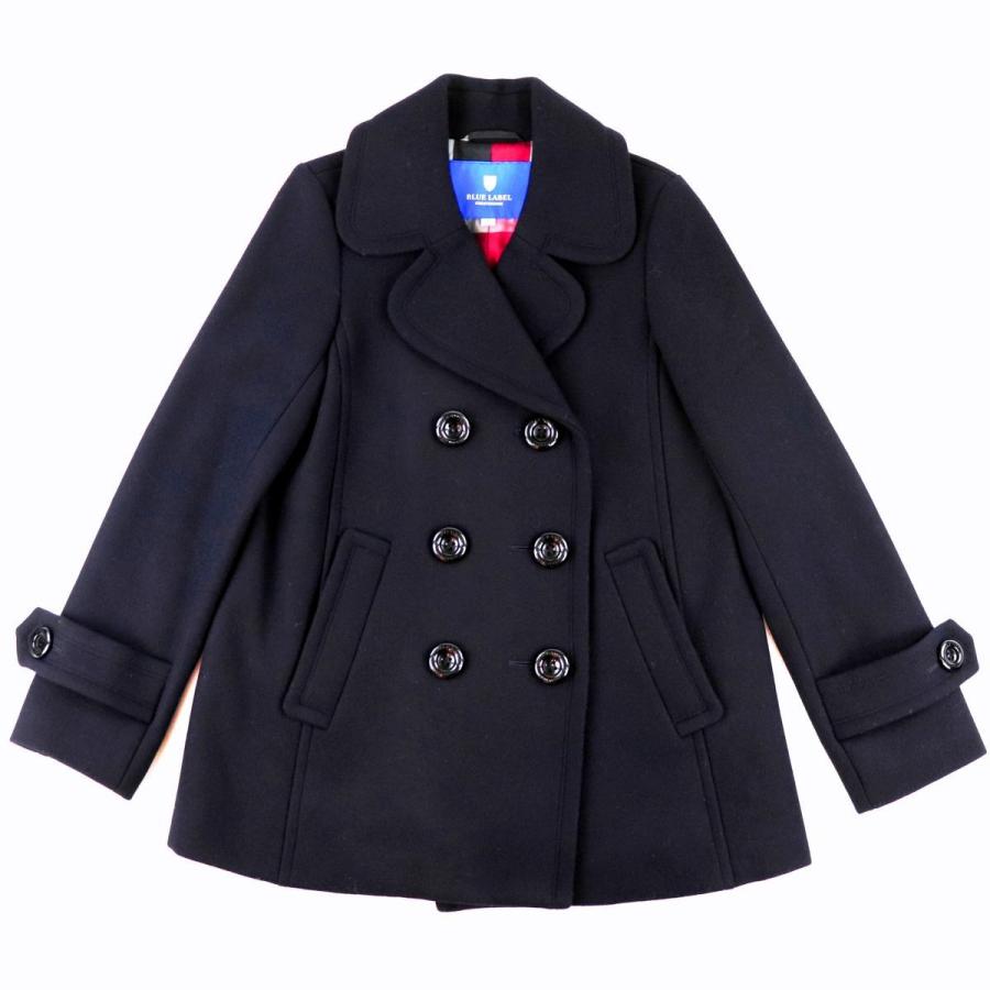 ブルーレーベルクレストブリッジ ウール ピーコート ネイビー 38 レディース Pコート 美品 Blue Label Crestbridge H3 オパールヤフーショッピング店 通販 Yahoo ショッピング