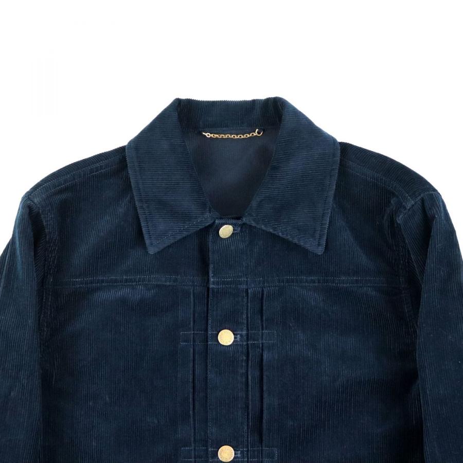 ルイヴィトン 18aw コーデュロイジャケット メンズ ネイビー系 48 美品 ロゴ刺繍 レザーパッチ イタリア製 Louis Vuitton E4 オパールヤフーショッピング店 通販 Yahoo ショッピング