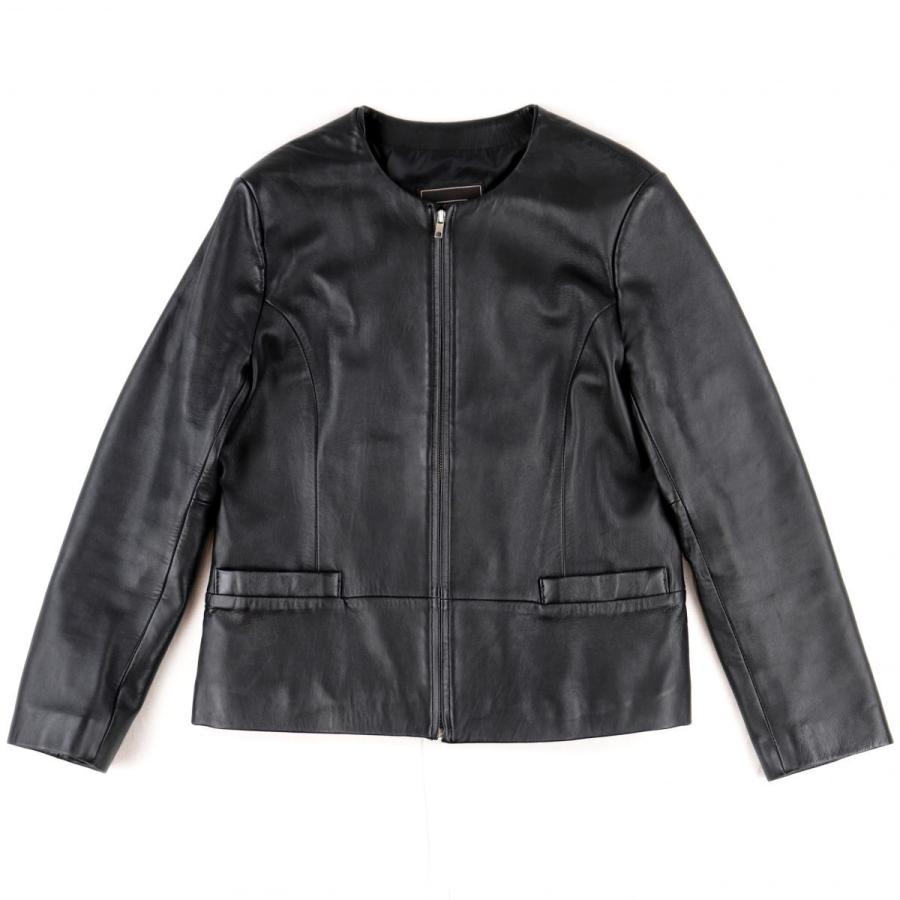 コーチ ノーカラー ラムレザージャケット メンズ 黒 S ジップアップ シングルライダース Coach 1 オパールヤフーショッピング店 通販 Yahoo ショッピング