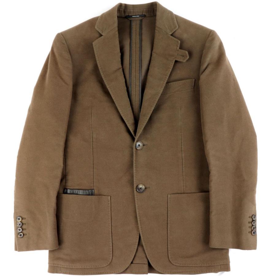 エルメス 2b シングルテーラードジャケット メンズ 茶 46 レザー切替 本切羽 14年製 Hermes D3 オパールヤフーショッピング店 通販 Yahoo ショッピング