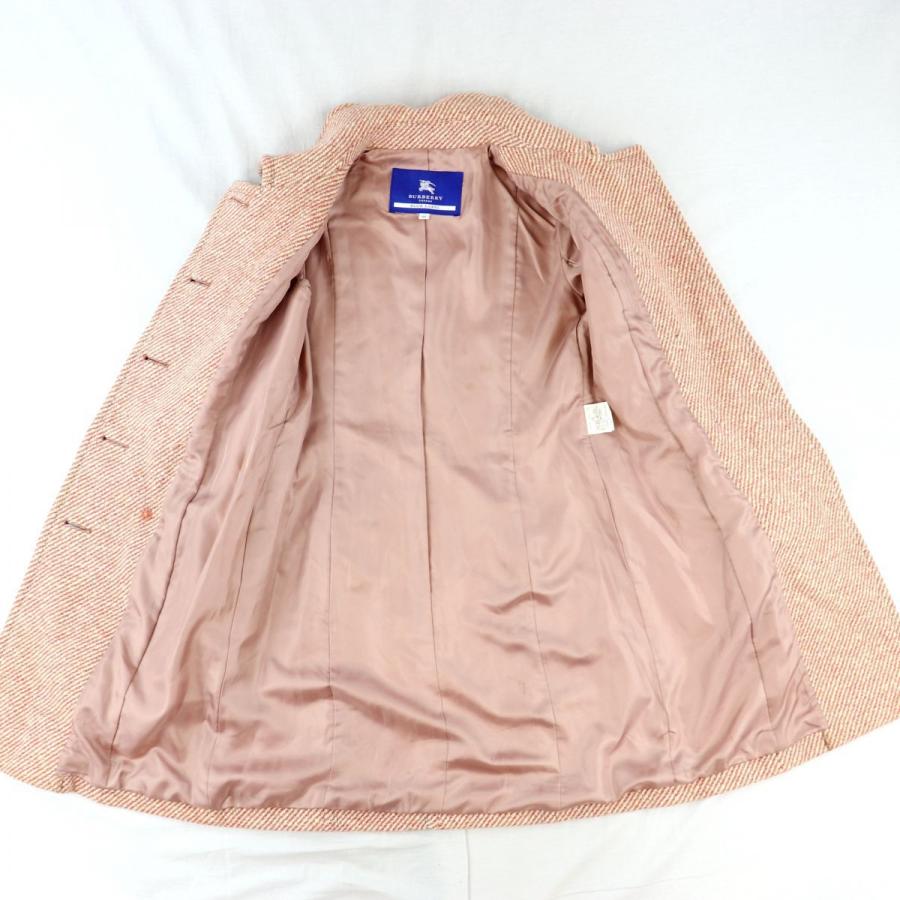 バーバリーブルーレーベル ツイード　ウールコート 38 バーバリーブルーレーベル ツイード ウールコート 38 バーバリーブルー