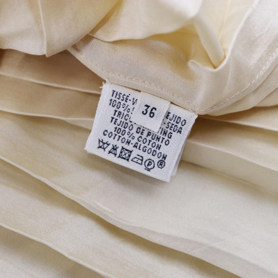 希少 エルメス ゴルチエ期 上質 レーヨン H刺繍ロゴ デザイン ワンピース