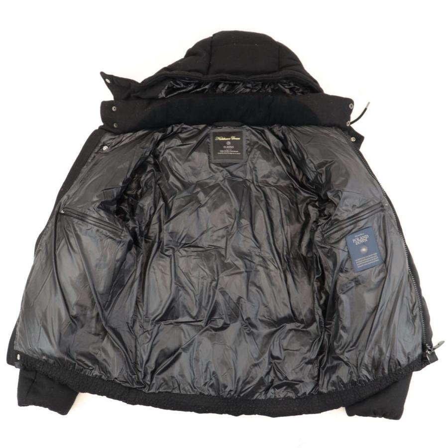 ナノユニバース 西川ダウン ウールダウンジャケット メンズ 黒 M フード付き ダブルジップ Nano Universe D4 オパールヤフーショッピング店 通販 Yahoo ショッピング