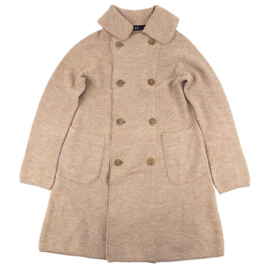 45r ウールアルパカ縮絨pコート メンズ ベージュ 2 ダブルボタン フォーティファイブアール B2 オパールヤフーショッピング店 通販 Yahoo ショッピング