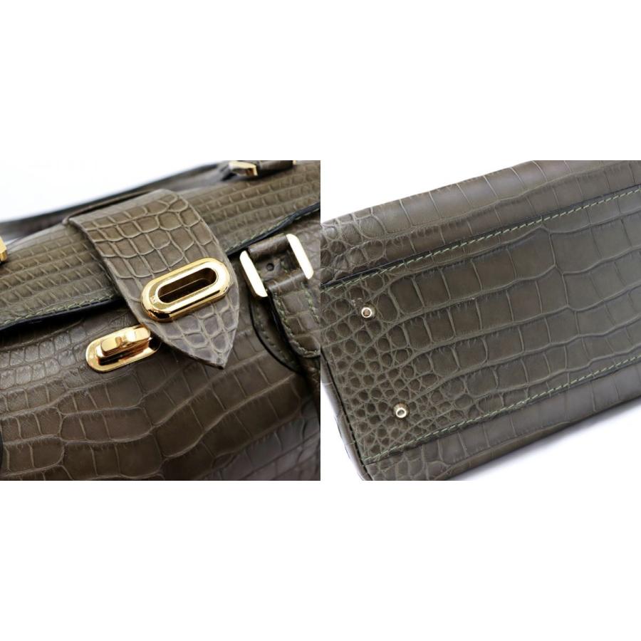 MORABITO 美品 モラビト オルセー クロコダイル レザー 2way MORABITO 美品 モラビト オルセー クロコダイル レザー 2way