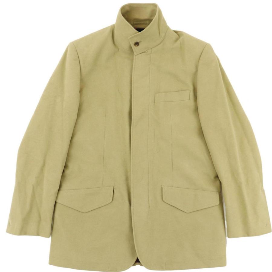 ブルックスブラザーズ スタンドカラーコート メンズ S ベージュ 美品 ジップアップ 比翼 Brooks Brothers G4 オパールヤフーショッピング店 通販 Yahoo ショッピング