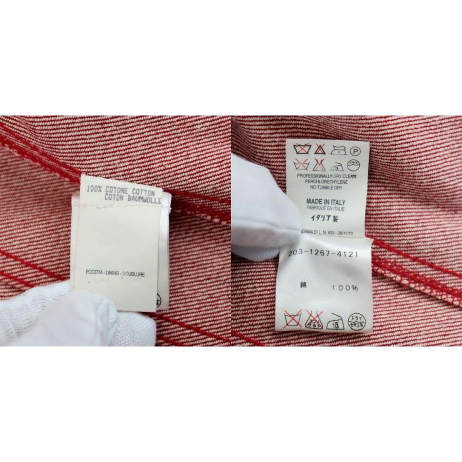 グッチ トムフォード期 デニムジャケット レディース 赤 38 美品 G