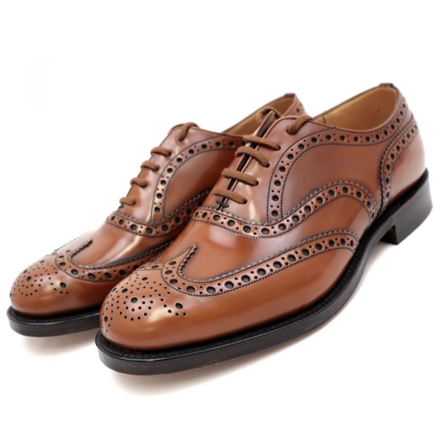 チャーチ Burwood ウィングチップレザーシューズ メンズ 茶 70f 未使用 ポリッシュド フルブローグ バーウッド Church S N3 オパールヤフーショッピング店 通販 Yahoo ショッピング