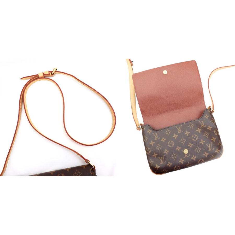 ルイ・ヴィトン モノグラム ミュゼット タンゴ ロング ショルダーバッグ レディース 茶 レザー PVC M51388 LOUIS VUITTON｜opal-shop1｜05