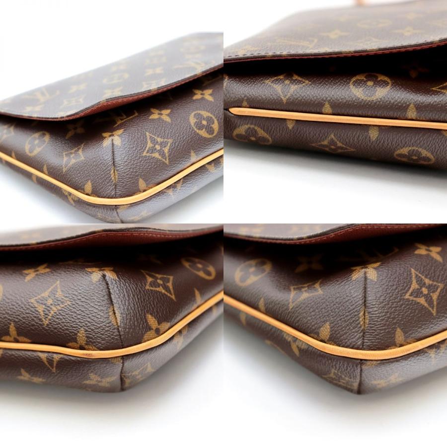 ルイ・ヴィトン モノグラム ミュゼット タンゴ ロング ショルダーバッグ レディース 茶 レザー PVC M51388 LOUIS VUITTON｜opal-shop1｜09