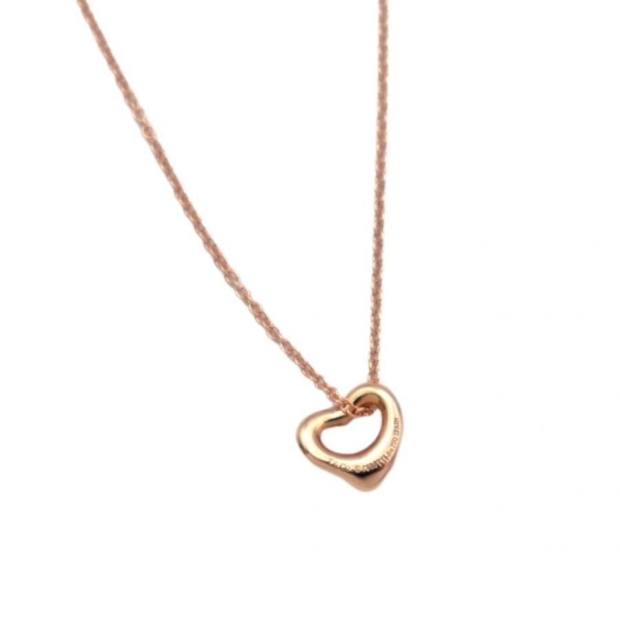 美品 ティファニー オープン ハート ミニ ペンダント ネックレス