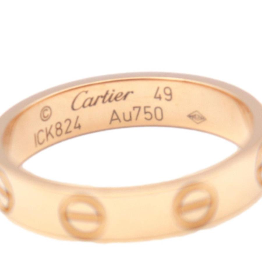Cartier（カルティエ） ミニラブ リング ♯49 9号 750 K18PG ピンク