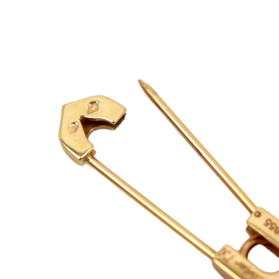 カルティエ Cartier ブローチ アントルラセ　安全ピン K18YG Cartier - カルティエ Cartier ブローチ アントルラセ C2 2C