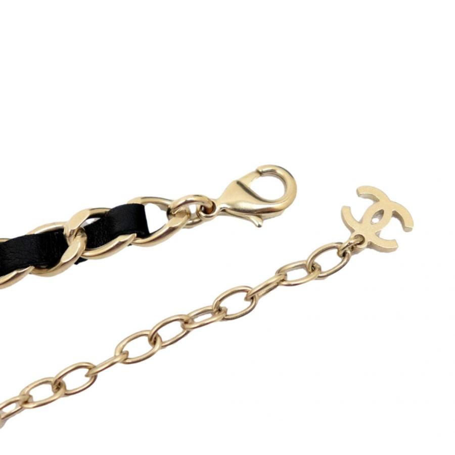 CHANEL 新品同様 シャネル F21A ココマーク ラインストーン パール