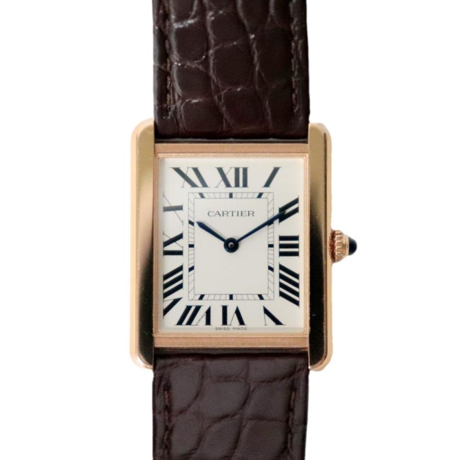 美品 カルティエ タンクソロ LM 腕時計 メンズ クオーツ W5200025  
