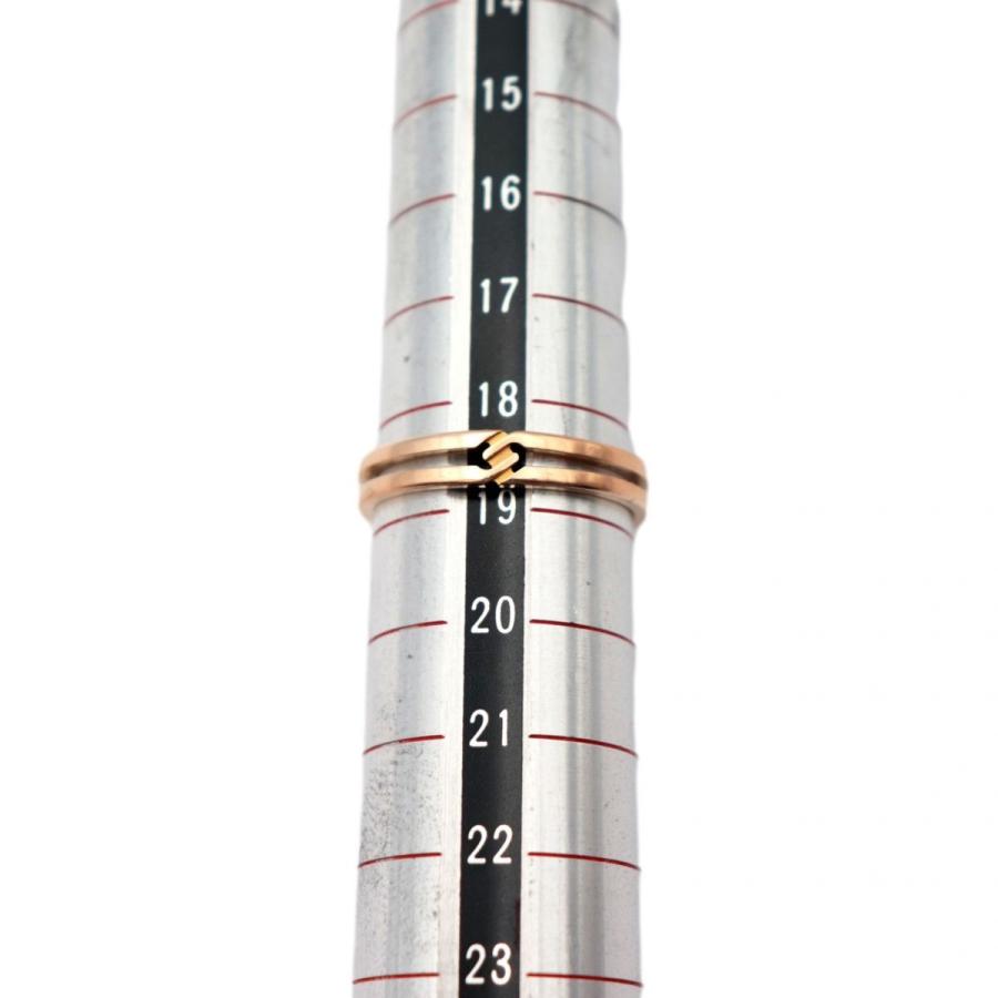 GUCCI グッチ インフィニティ リング ♯20 約18.5号 AU750 K18PG