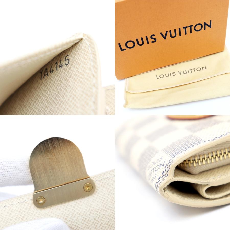 LOUIS VUITTON 新品同様 ルイヴィトン ダミエ アズール ポルトフォイユ
