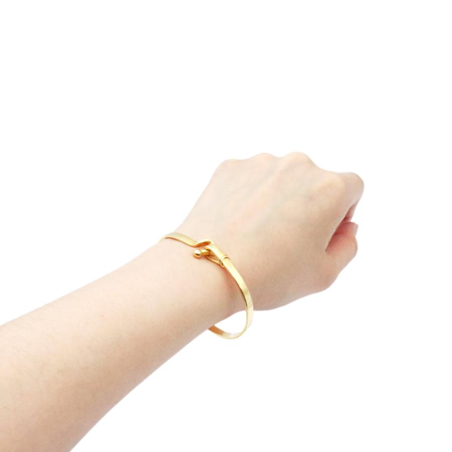 TIFFANY&Co. ティファニー フック&アイ バングル 750 K18YG TIFFANY&Co. ティファニー フック&アイ バングル 750 K18YG