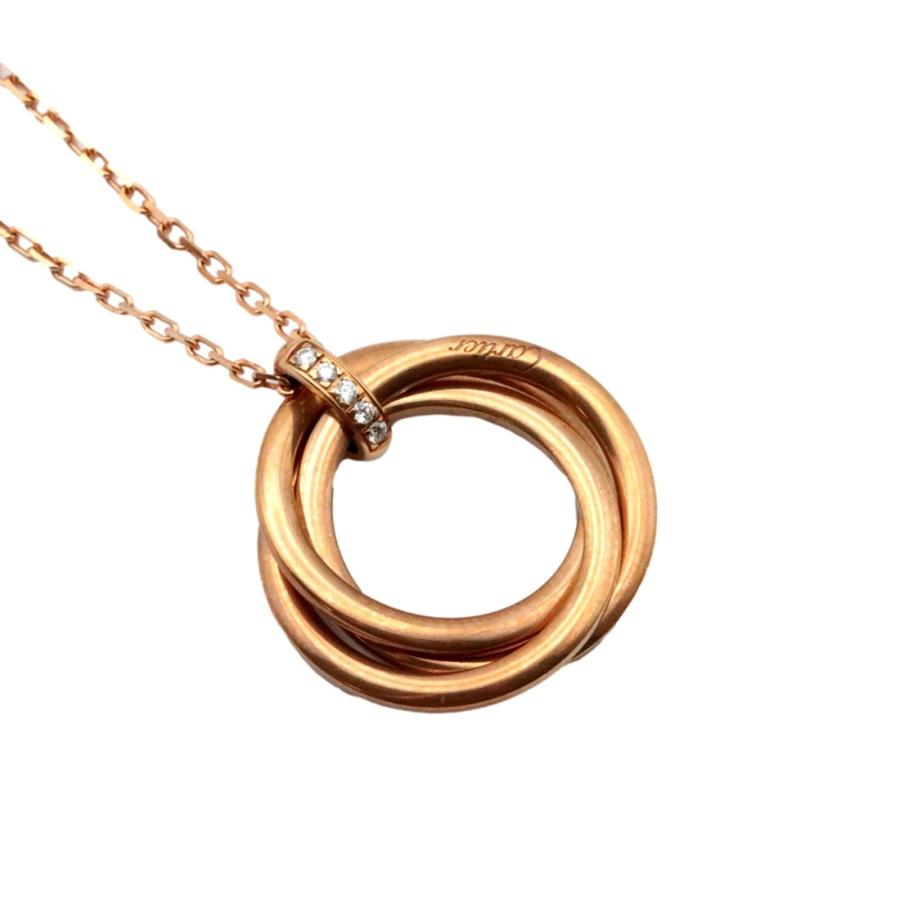Cartier カルティエ 750 ダイヤモンド トリニティ ネックレス Cartier カルティエ トリニティ ネックレス ダイヤモンド 5PD