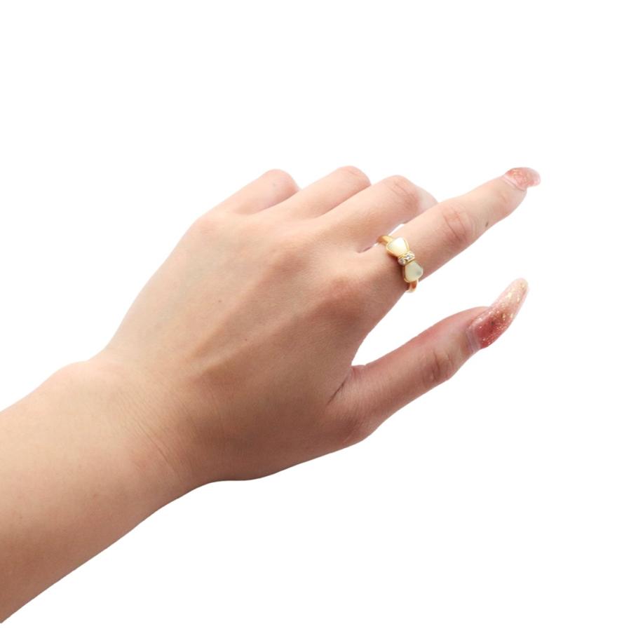 ヴァンクリーフ＆アーペル ヴィンテージ リボン リング 13号