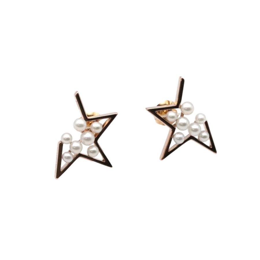 美品 TASAKI タサキ アブストラクトスター ピアス 淡水パール 美品 TASAKI タサキ アブストラクトスター ピアス 淡水パール