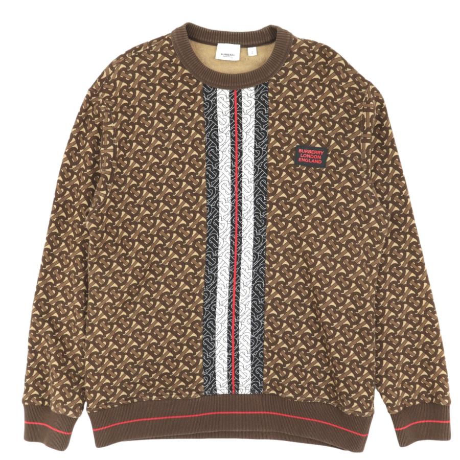 BURBERRY バーバリー 19AW TBモノグラム 総柄 スウェット メンズ BURBERRY バーバリー 19AW TBモノグラム 総柄 スウェット メンズ