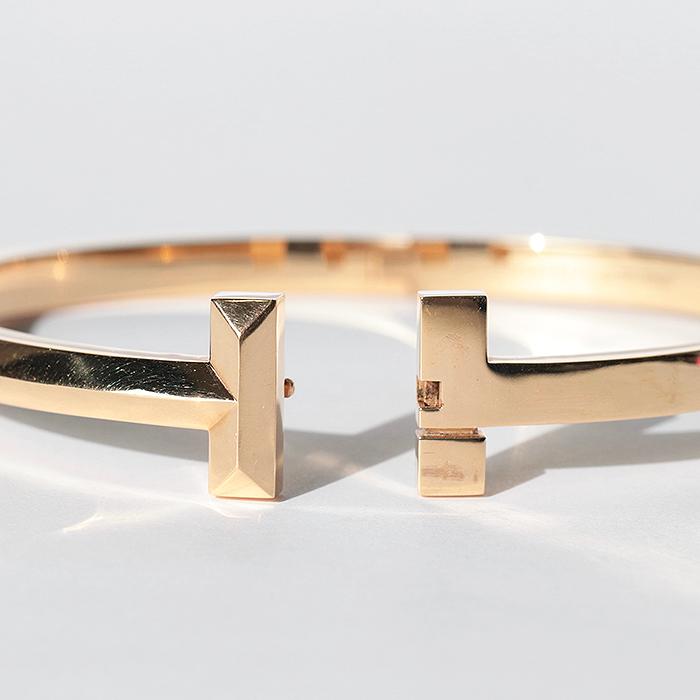 TIFFANY&Co. 【美品】 ティファニー Tワンワイドヒンジバングル TIFFANY&Co. 【美品】 ティファニー Tワンワイドヒンジバングル