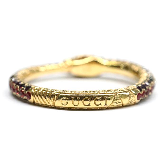 GUCCI 【美品】グッチ ウロボロス リング・指輪 18金 K18YG GUCCI 【美品】グッチ ウロボロス リング・指輪 18金 K18YG