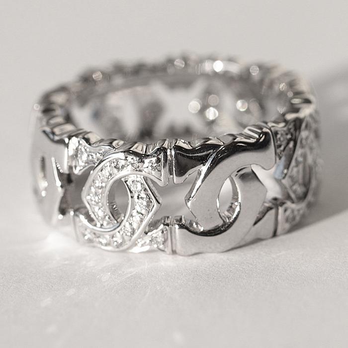 Cartier 【美品】 カルティエ アントルラセ ダイヤモンド ホワイト