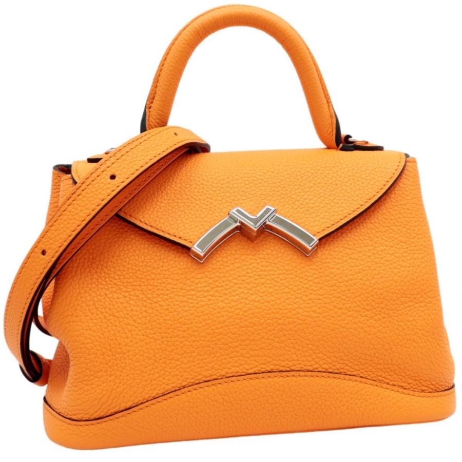 モワナ GABY 2wayショルダーバッグ レディース オレンジ系 美品 Mロゴ
