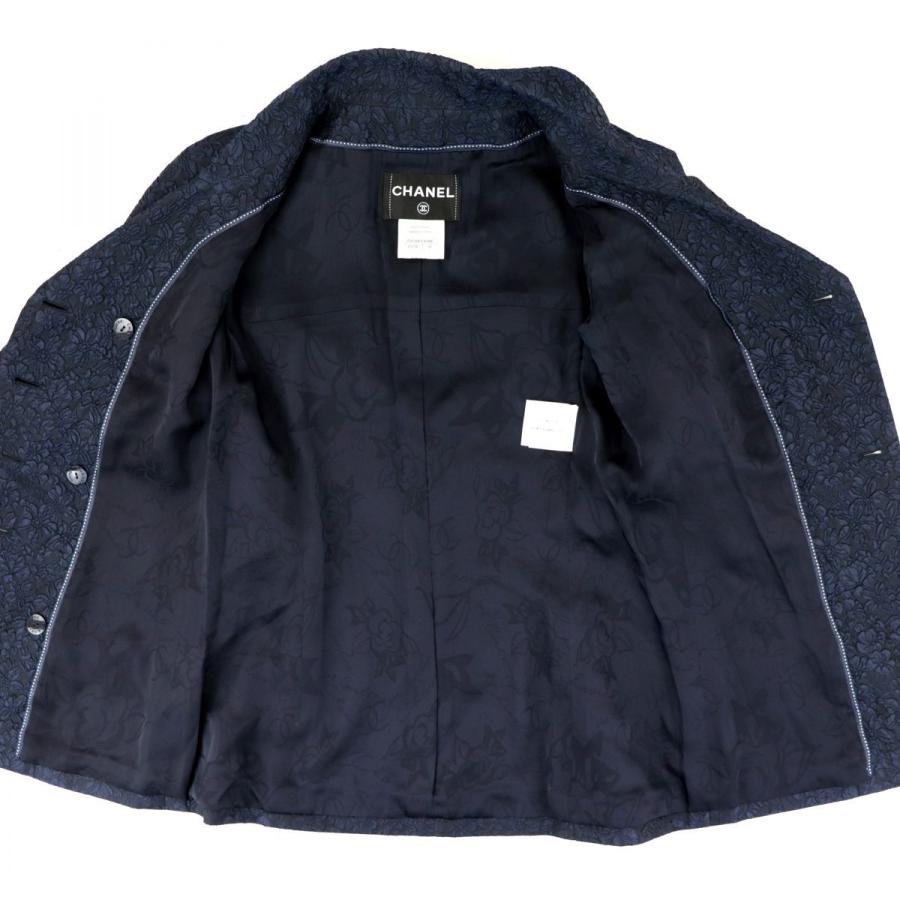 レア品 CHANEL 93A ラムレザー ココマーク金ボタン ダブルジャケット CHANEL】シャネル『金ボタン ココマーク スカートスーツ size38