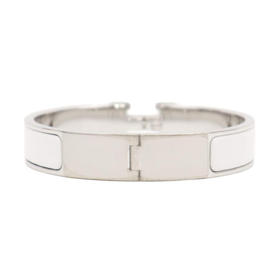 【HERMES 】エルメス バングル クリッククラックPMシルバー ホワイトPM エルメス バングル クリックH クリッククラックPM レディース 白