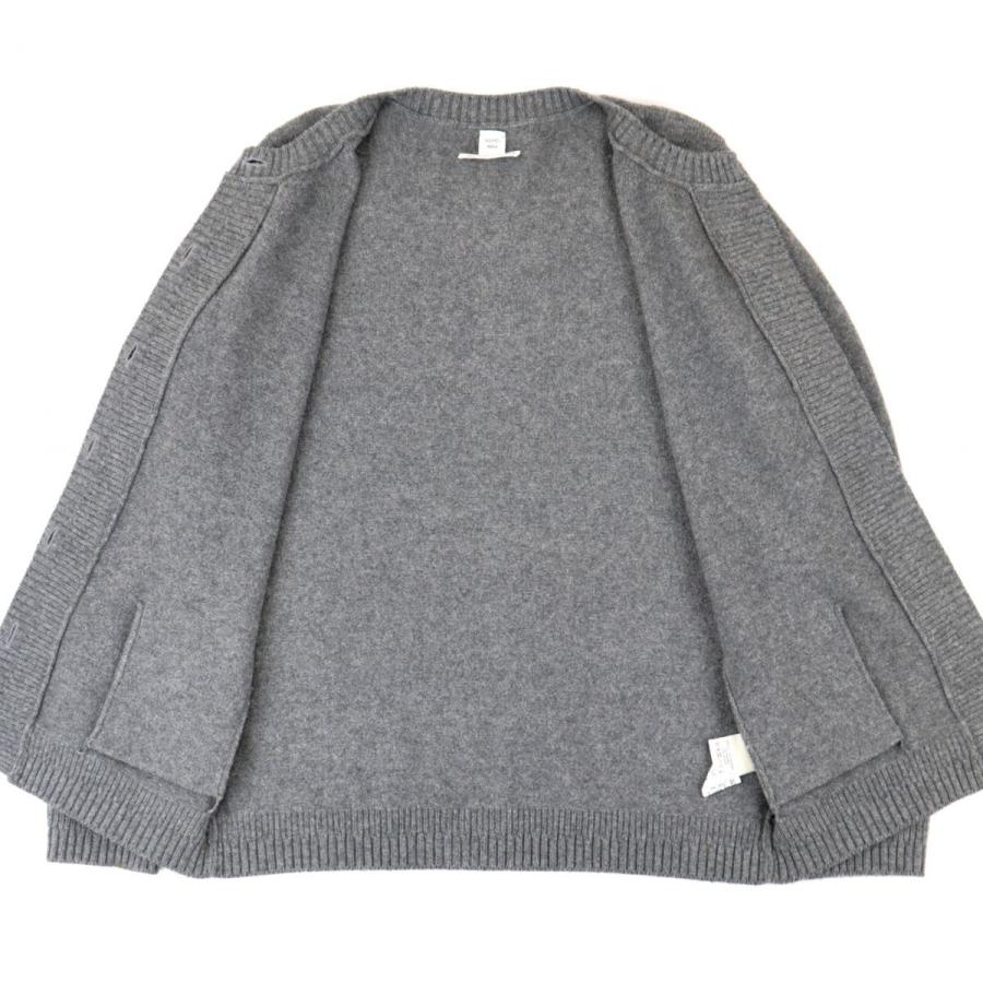 エルメス 17AW カシミヤ ニットカーディガン レディース グレー 36