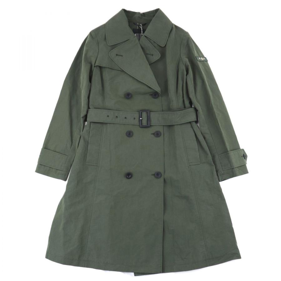 21春大特価セール カーキ レディース Viesteトレンチコート タトラス 新品同様 トレンチコート Vieste別注 タトラス 2 Tatras ロゴパッチ ベルト付き ナノユニバース別注 コート アウター Theharvestcafe Co Uk