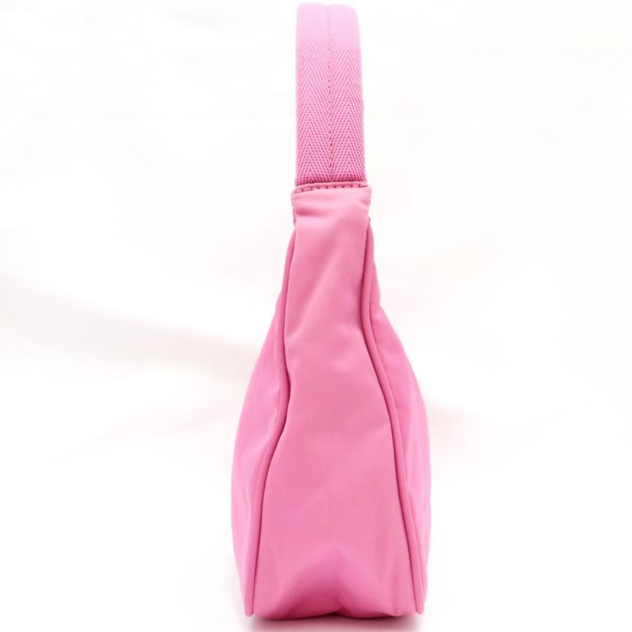 プラダ PRADA 三角プレート ナイロン ミニバッグ ハンドバッグ　MV515 美品 プラダ ナイロン ミニハンドバッグ 三角ロゴプレート