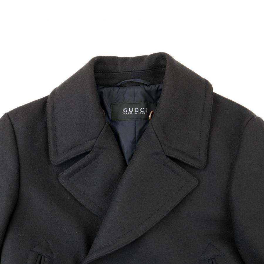 送料無料キャンペーン 美品 Gucci 44 メンズ ロングチェスターコート ウール メルトン グッチ チェスターコート