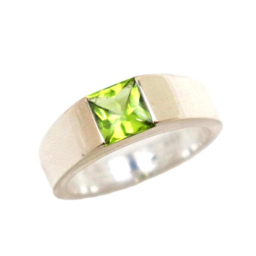 Cartier カルティエ タンク ペリドット リング #51 11号 K18YG 750  