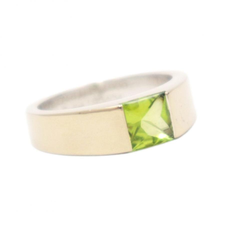 Cartier（カルティエ） タンク ペリドット リング #51 11号 K18YG 750 
