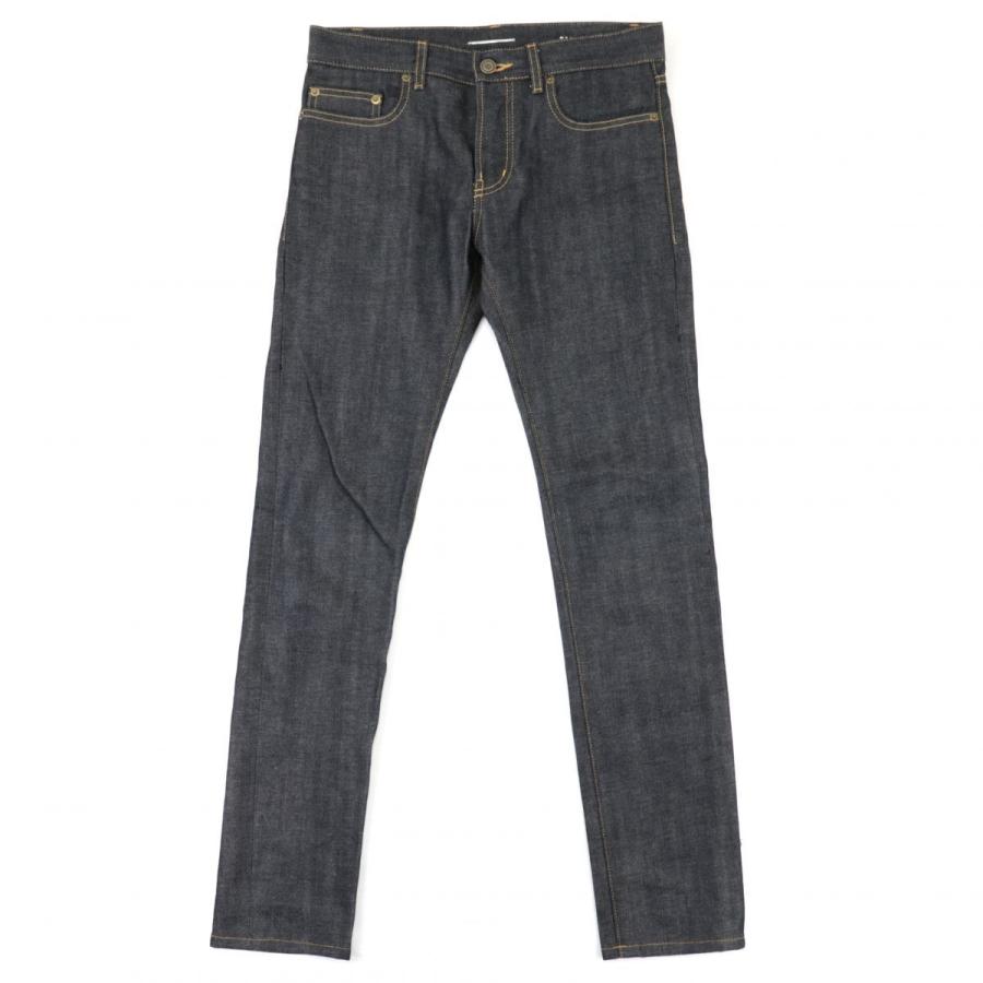 美品 サンローラン パリ スキニーデニムパンツ メンズ ネイビー 28 コットン D03 M/ST-LW ボタンフライ SAINT LAURENT PARIS | 