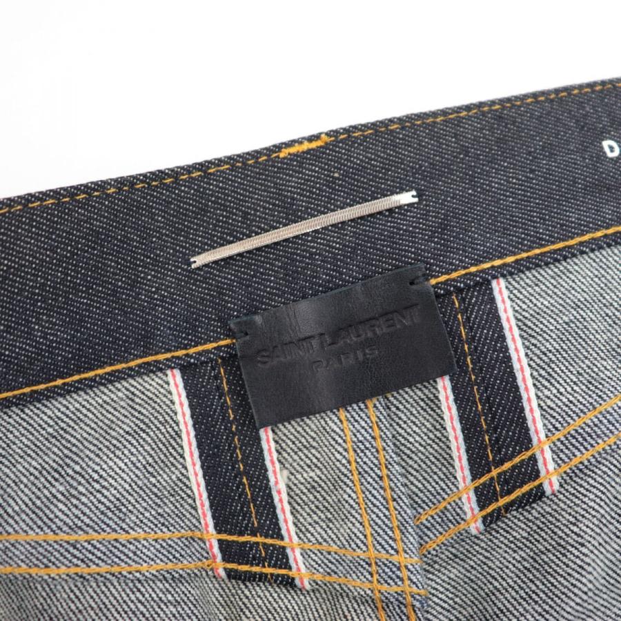 美品 サンローラン パリ スキニーデニムパンツ メンズ ネイビー 28 コットン D03 M/ST-LW ボタンフライ SAINT LAURENT PARIS |  | 05