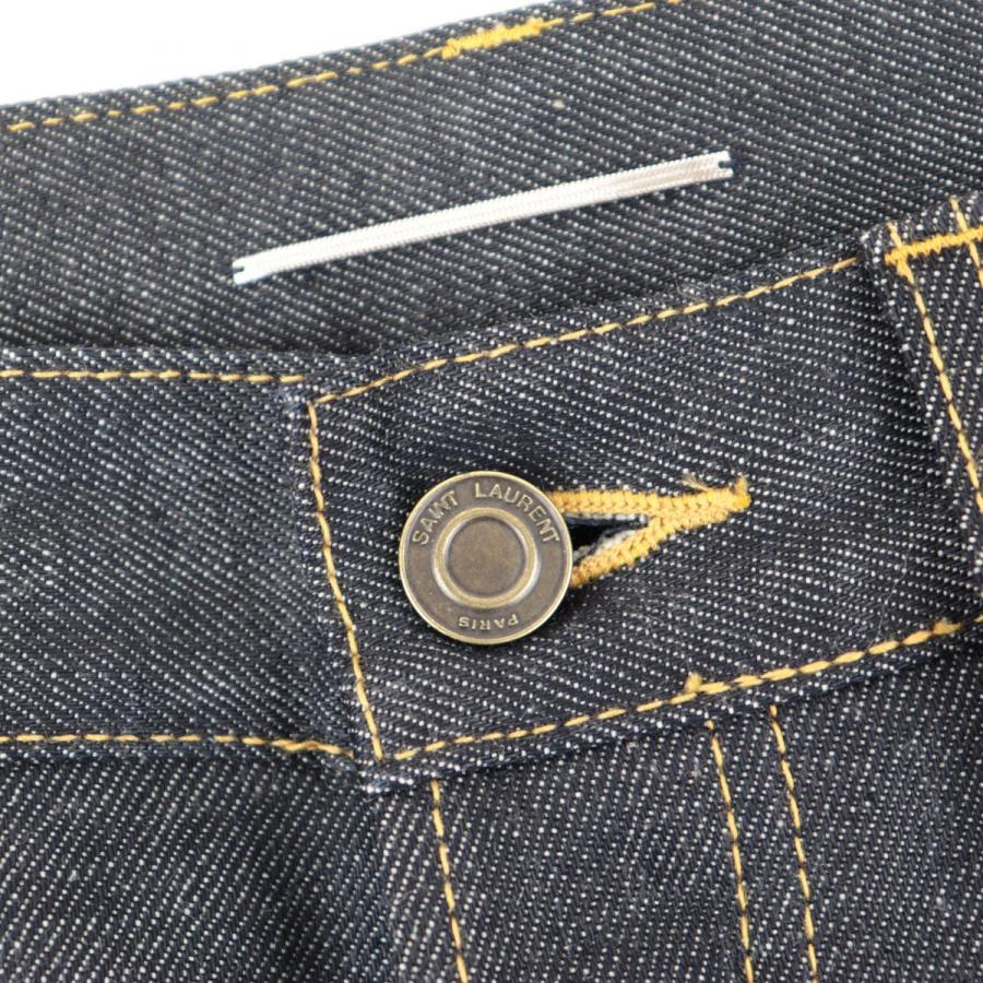 美品 サンローラン パリ スキニーデニムパンツ メンズ ネイビー 28 コットン D03 M/ST-LW ボタンフライ SAINT LAURENT PARIS |  | 06