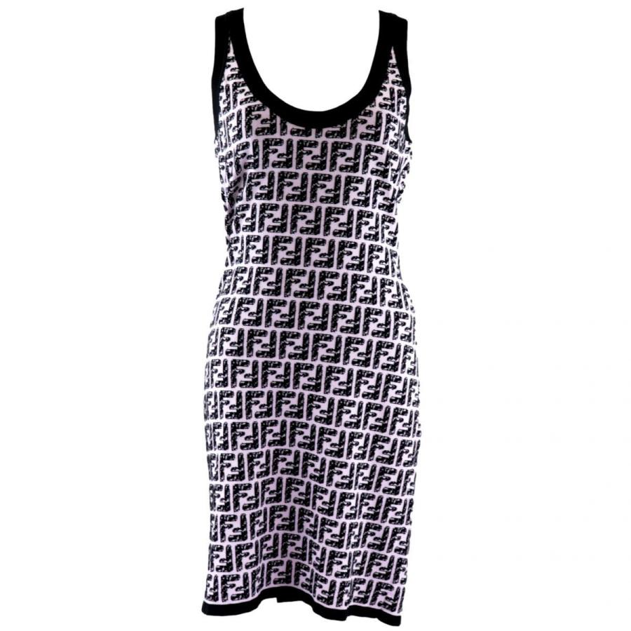 安いそれに目立つ ピンク 黒 ニットワンピース ズッカ柄 モノグラム Ffロゴ フェンディ 新品同様 ニットワンピース ズッカ柄 フェンディ 38 Fendi ノースリーブ バイカラー レディース ワンピース チュニック Www Gediscovery Edu Pe