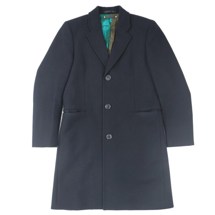【美品】PS Paul Smith  チェスターコート　ネイビー　ウール100% 楽天市場】ウール100% コート（ブランドポール・スミス