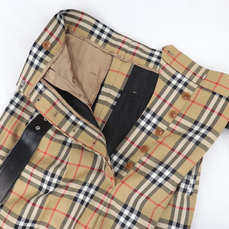BURBERRY ベージュ チェック裾 パンツ 18M BURBERRY ベージュ チェック裾 パンツ 18M