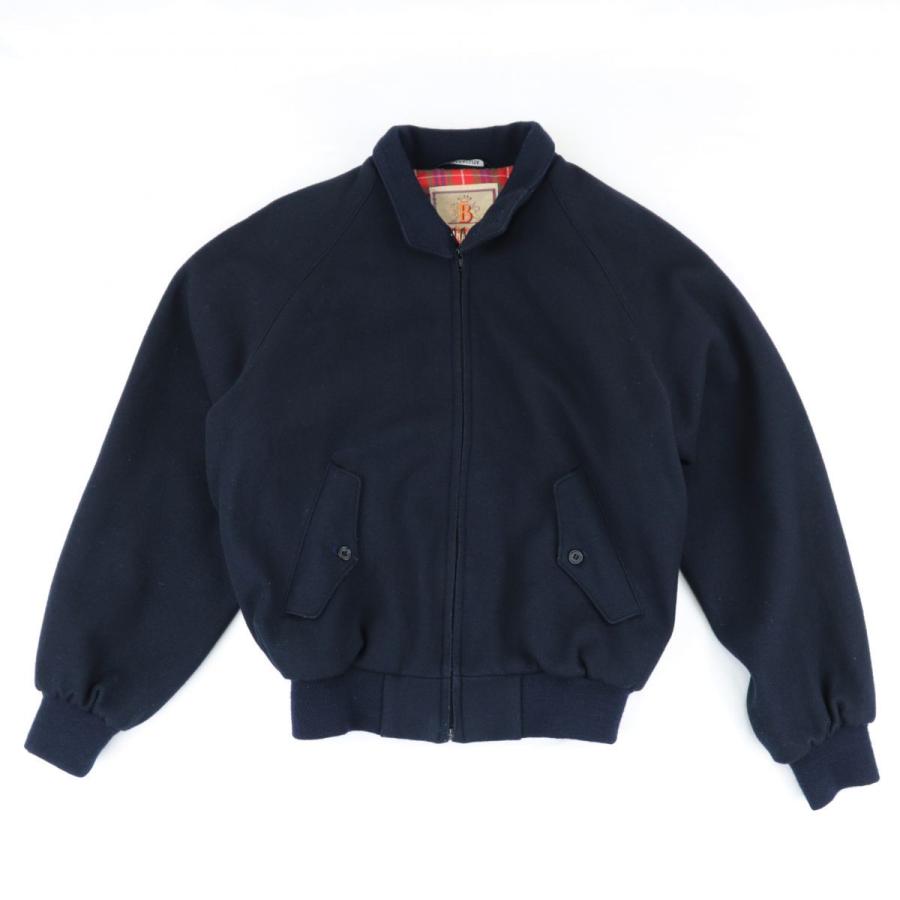 高級感 ネイビー メンズ ブルゾン スイングトップ バラクータ ブルゾン スイングトップ バラクータ 38 Baracuta ジップアップジャケット ナイロン ウール ジャケット Smssvg Org