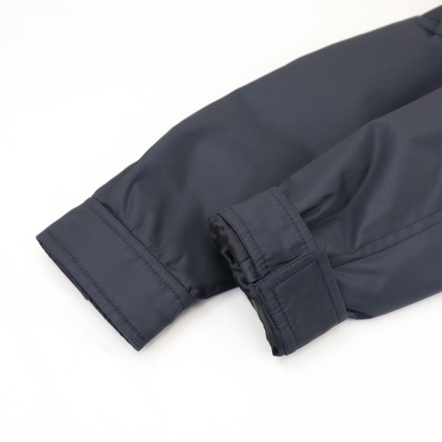 新品同様 プラダ 中綿 ナイロンコーチジャケット メンズ ネイビー 44