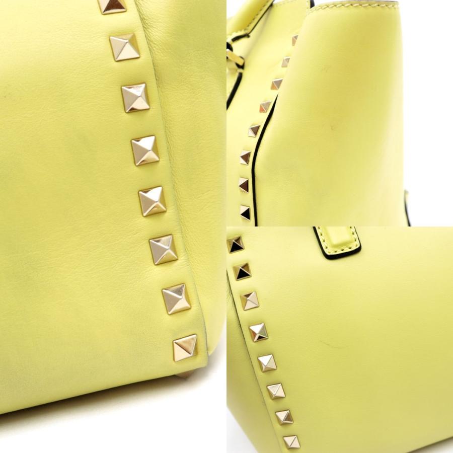 ヴァレンティノ ガラヴァーニ チェーンショルダーバッグ◇ライトイエロー　美品 ヴァレンティノ ガラヴァーニ Valentino Garavani ショルダーバッグ
