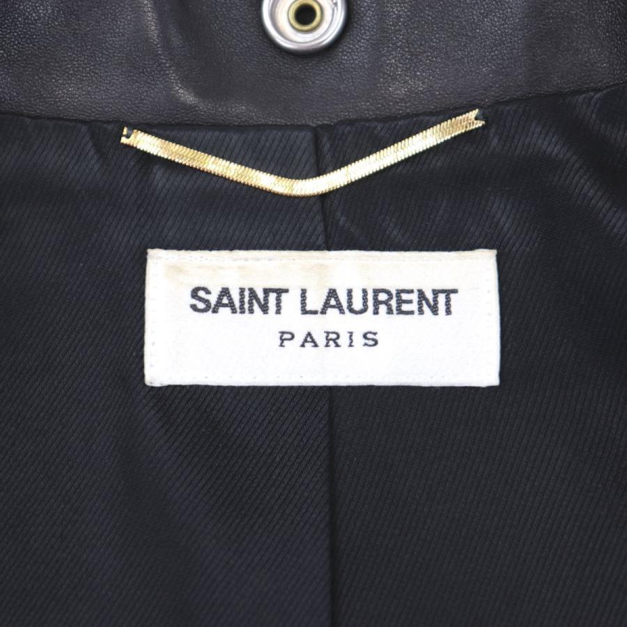 美品 サンローラン 14SS クラシックモーターサイクル ライダースレザージャケット 36 レディース 黒 エディ期 SAINT LAURENT PARIS｜opal-shop1｜08