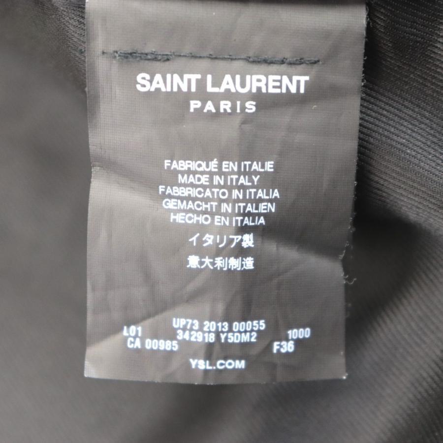 美品 サンローラン 14SS クラシックモーターサイクル ライダースレザー