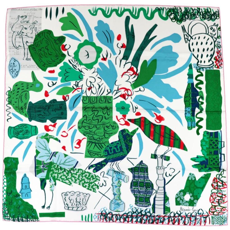 新品同様 エルメス おしゃべりな鳥たちの家 カレ90 レディース マルチ シルク エルメス スカーフ La カレ90 マルチ Maison Des Oiseaux Parleurs Hermes オパールヤフーショッピング店